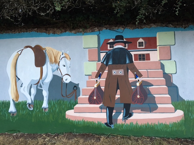 Fresque du restaurant le Cheval Blanc
